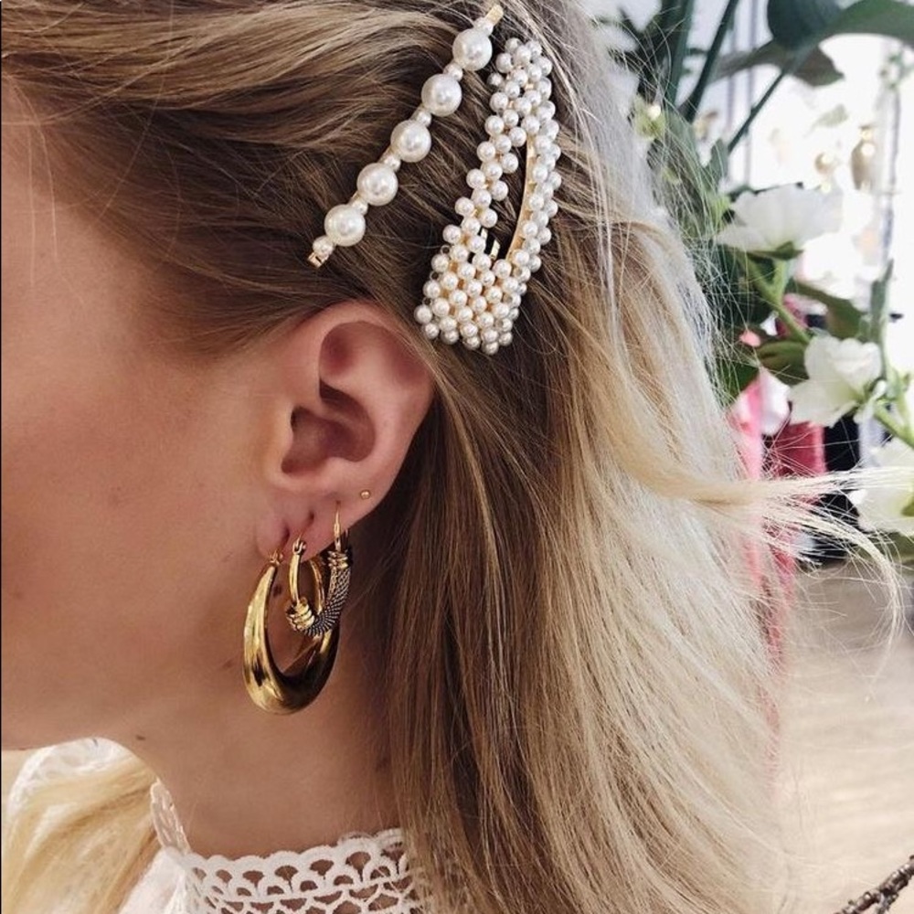Gold Pearl Hair accessories